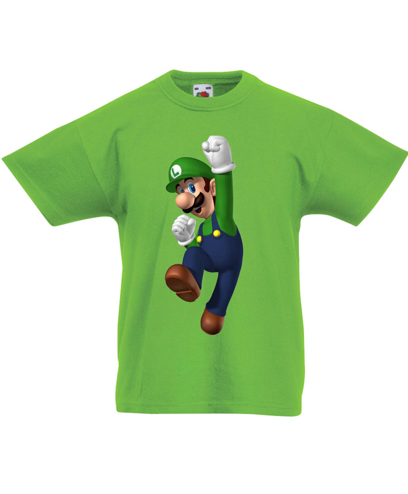 Детска тениска Super Mario Luigi Детска тениска Super Mario Luigi