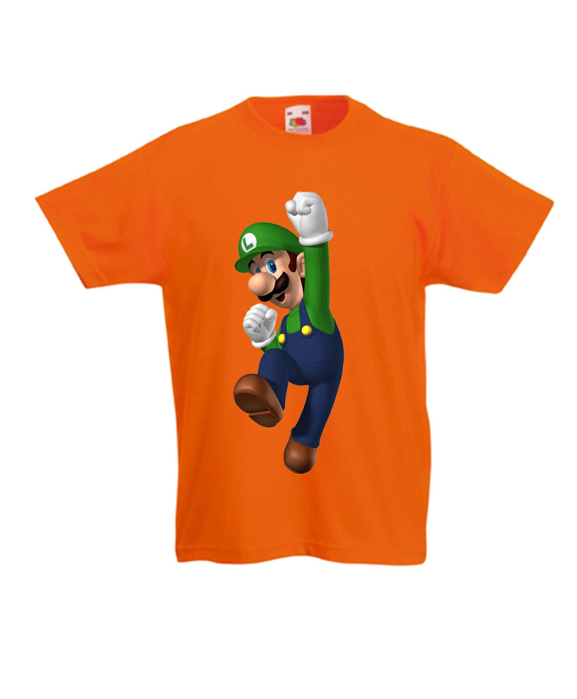 Детска тениска Super Mario Luigi Детска тениска Super Mario Luigi