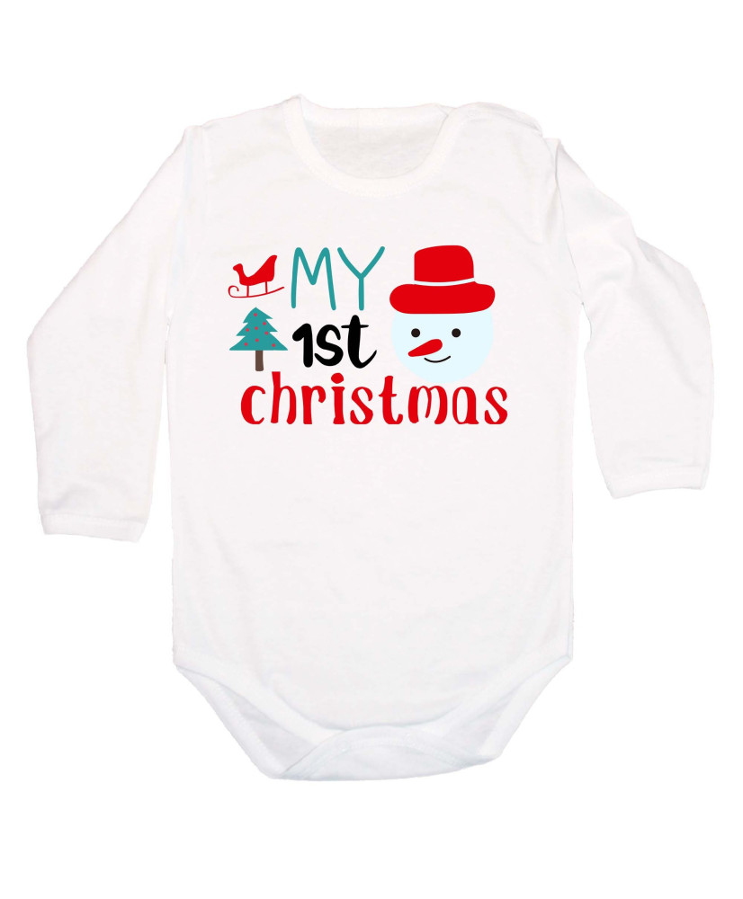 Бебешко боди Коледа My First Christmas 1 Бебешко боди Коледа My First Christmas 1