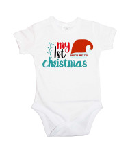 Бебешко боди Коледа My First Christmas + ИМЕ