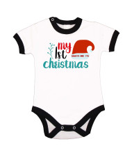 Бебешко боди Коледа My First Christmas + ИМЕ