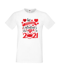 Мъжка тениска Свети Валентин 1st quarantined valentines day