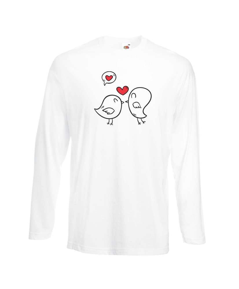 Мъжка тениска Свети Валентин Birds Hearts 1