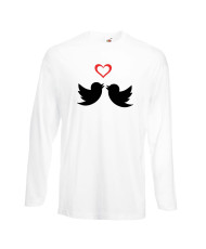 Мъжка тениска Свети Валентин Birds Hearts 2
