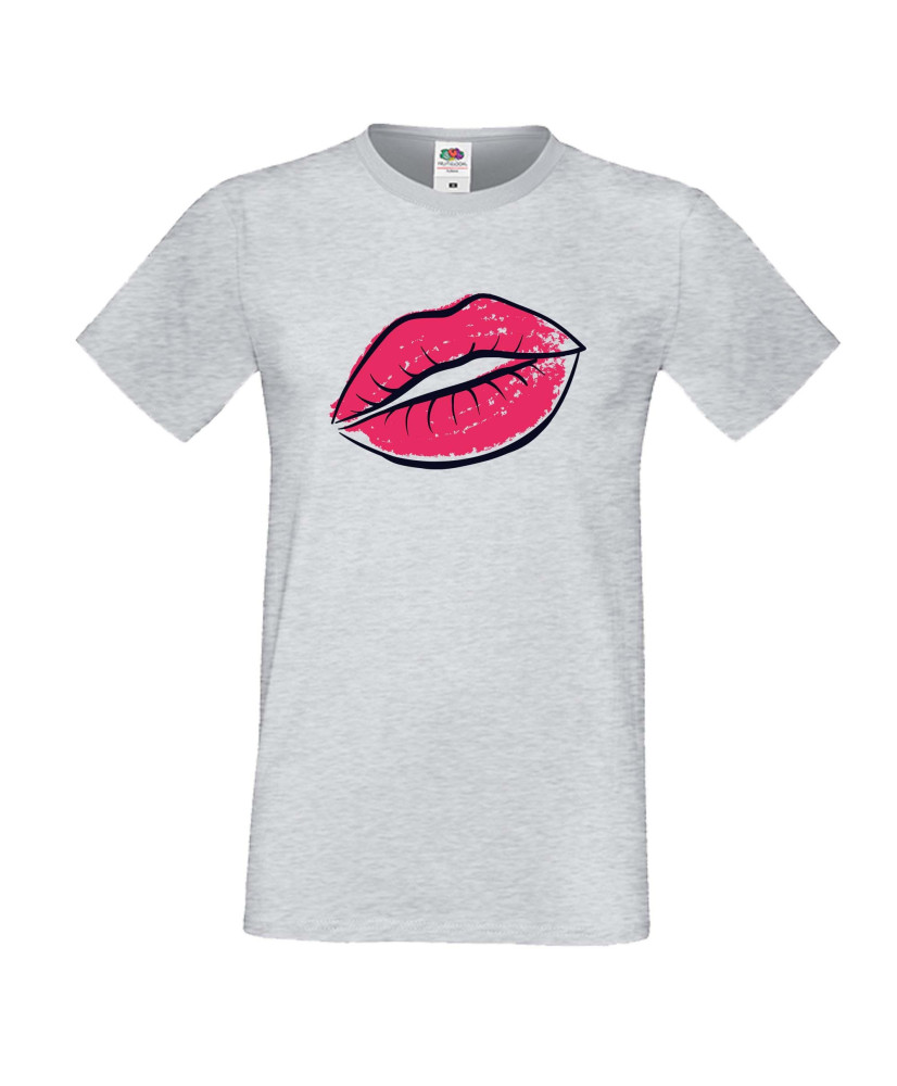 Мъжка тениска Свети Валентин Lips