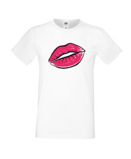 Мъжка тениска Свети Валентин Lips