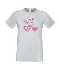 Мъжка тениска Свети Валентин Love Heart 3