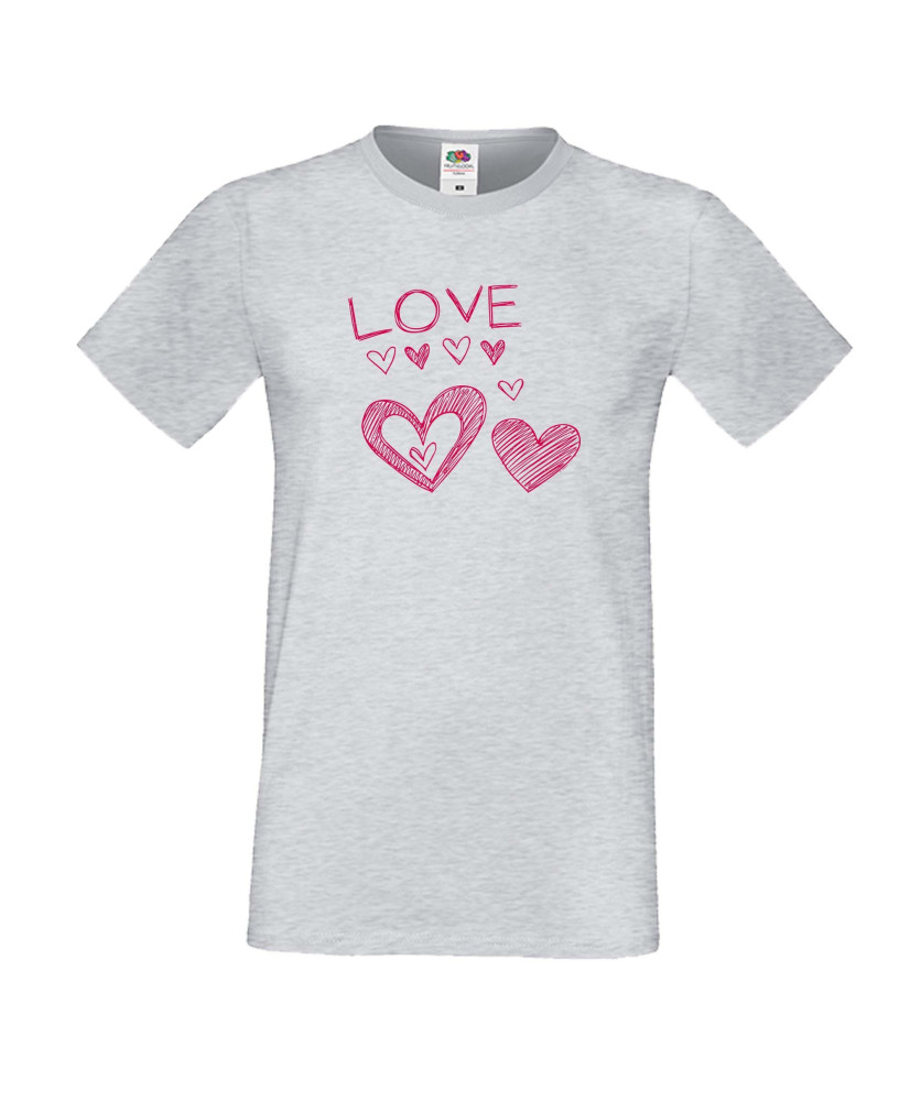 Мъжка тениска Свети Валентин Love Heart 3