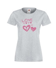 Дамска тениска Свети Валентин Love Heart 3