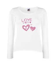 Дамска тениска Свети Валентин Love Heart 3