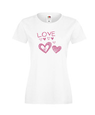 Дамска тениска Свети Валентин Love Heart 3