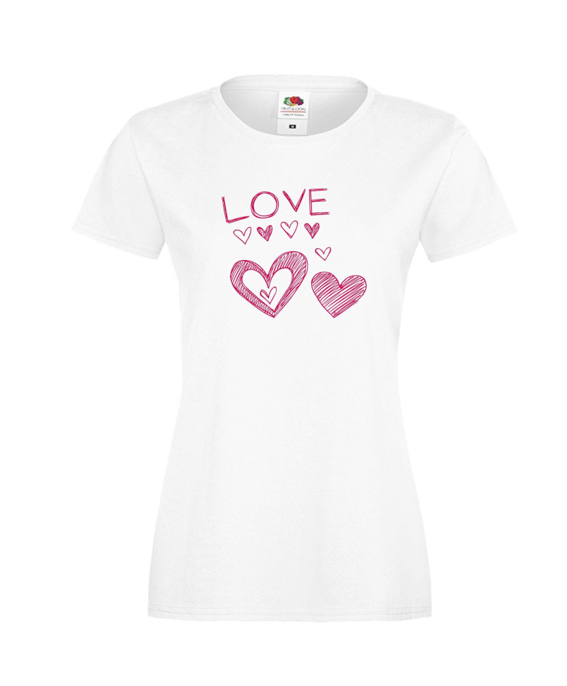 Дамска тениска Свети Валентин Love Heart 3 Дамска тениска Свети Валентин Love Heart 3