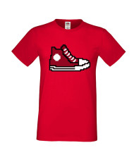 Мъжка тениска 8-bit shoe red