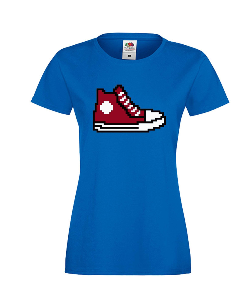 Дамска тениска 8 bit shoe red