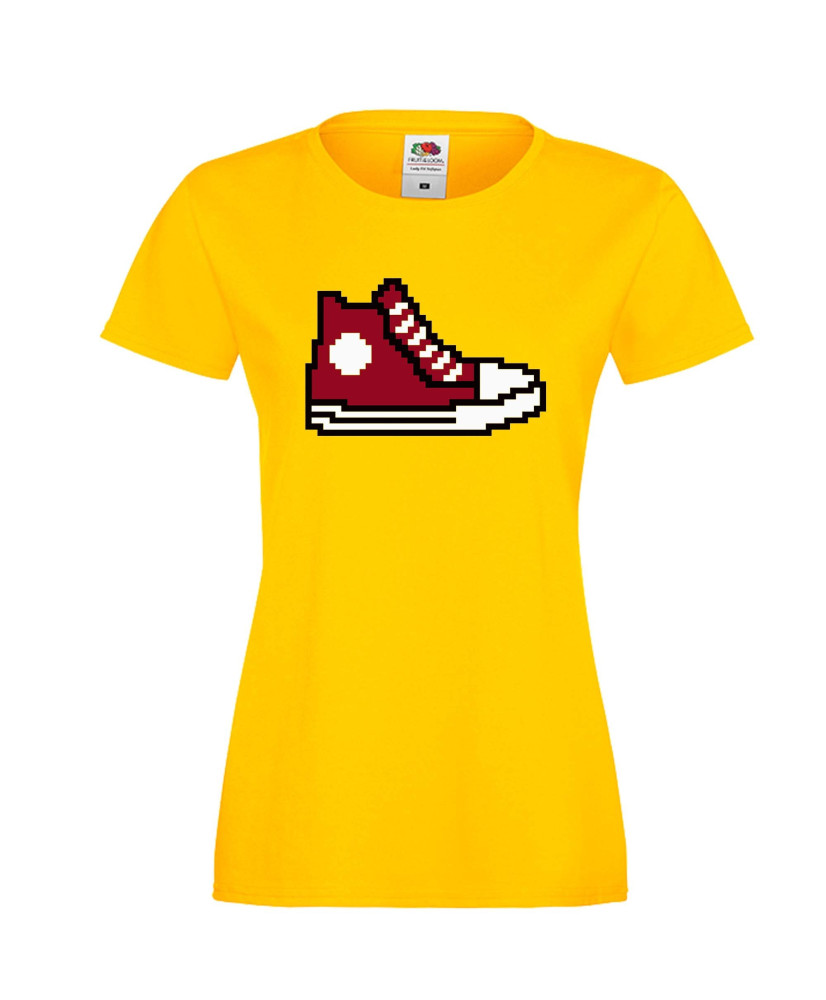 Дамска тениска 8 bit shoe red