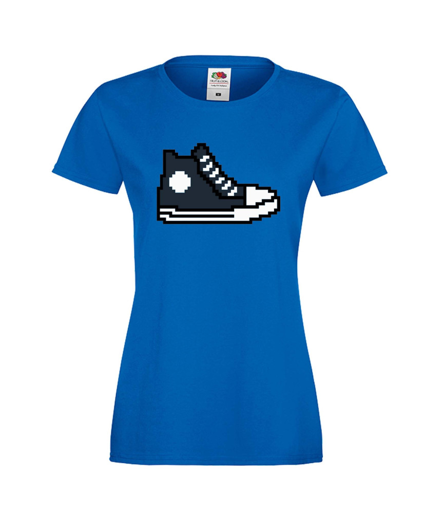 Дамска тениска 8 bit shoe navy