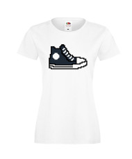 Дамска тениска 8 bit shoe navy