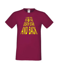 Мъжка тениска Star Wars I Love You To The Death Star
