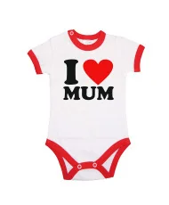 Бебешко боди I love MUM