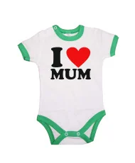 Бебешко боди I love MUM