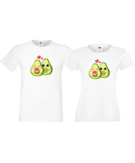 Комплект тениски за влюбени Avocados love Авокадо