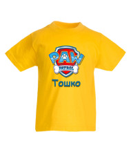 Детска тениска Paw Patrol + име