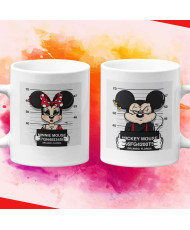 Комплект чаши за влюбени Mickey Minnie mouse bad Свети Валентин