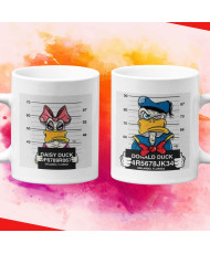 Комплект чаши за влюбени Donald Duck Daisy bad Свети Валентин