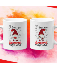 Комплект чаши за влюбени I love you gnome matter what Свети Валентин