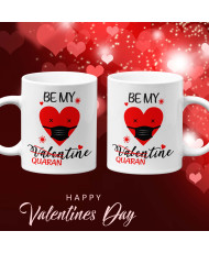 Комплект чаши за влюбени Be my quarantine ValentineСвети Валентин
