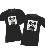 Тениски за влюбени Комплект Mickey Minnie Mouse bad