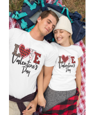 Love Valentine Day Свети валентин Комплект тениски за влюбени