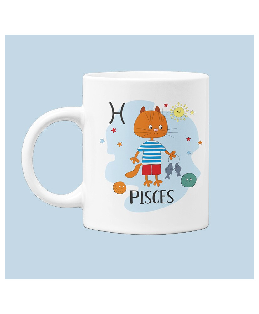 Чаша с котка Зодиа Риби Pisces cat zodiac Чаша с котка Зодиа Риби Pisces cat zodiac