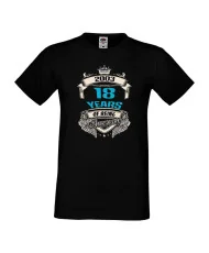 Мъжка тениска 18 years of being awesome