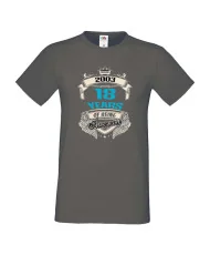 Мъжка тениска 18 years of being awesome