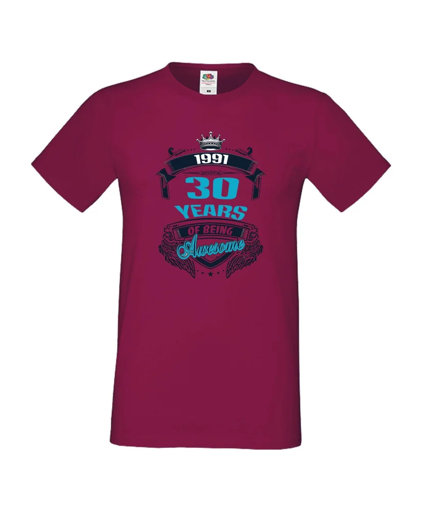 Мъжка тениска 30 years of being awesome Мъжка тениска 30 years of being awesome