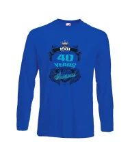 Мъжка тениска 40 years of being awesome