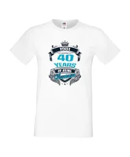Мъжка тениска 40 years of being awesome
