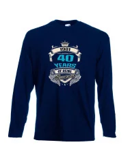 Мъжка тениска 40 years of being awesome
