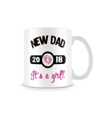 Чаша "new dad 2018 girl MUG"