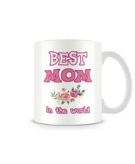 Чаша "BEST MOM IN THE WORLD flowers MUG"