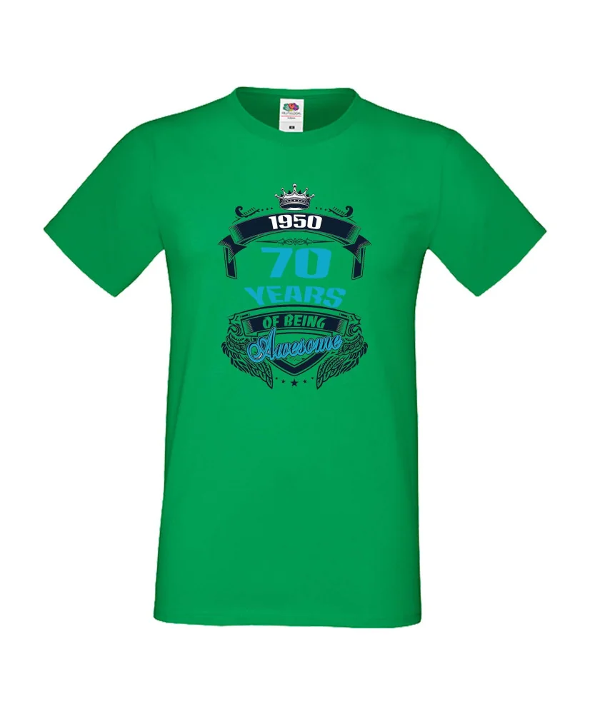 Мъжка тениска 70 year of being awesome Мъжка тениска 70 year of being awesome