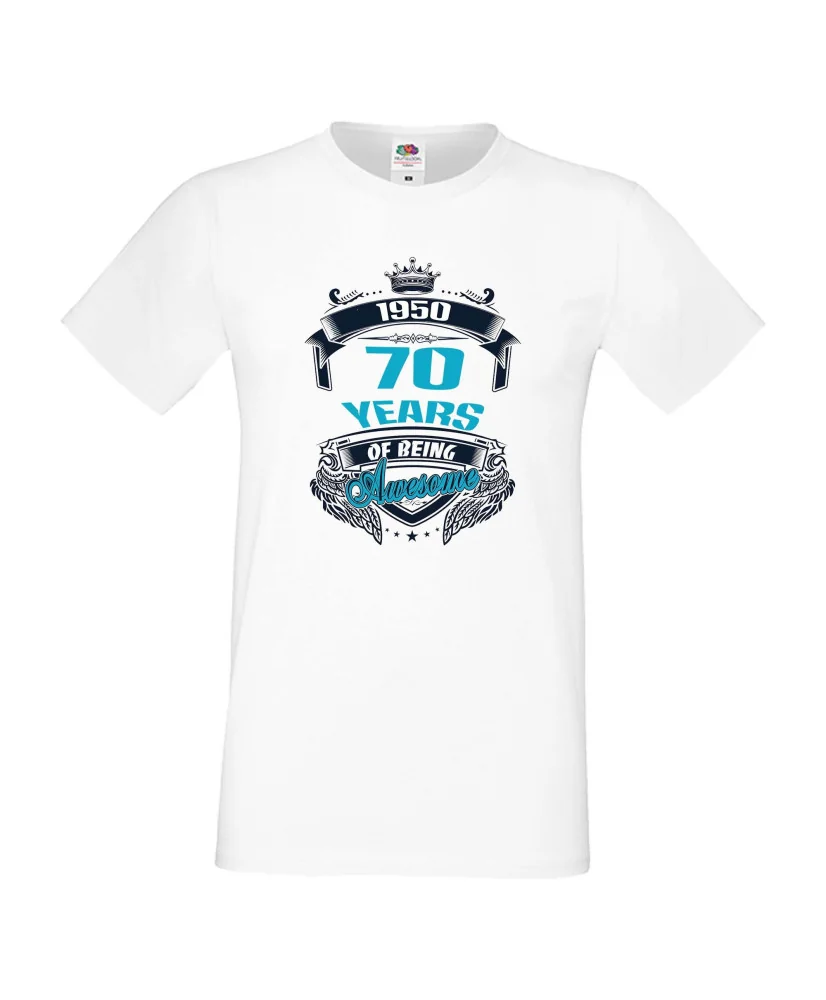 Мъжка тениска 70 year of being awesome Мъжка тениска 70 year of being awesome