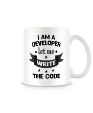 Чаша "I am a developer let me write the code MUG"