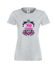 Дамска тениска 70 year of being awsome - pink