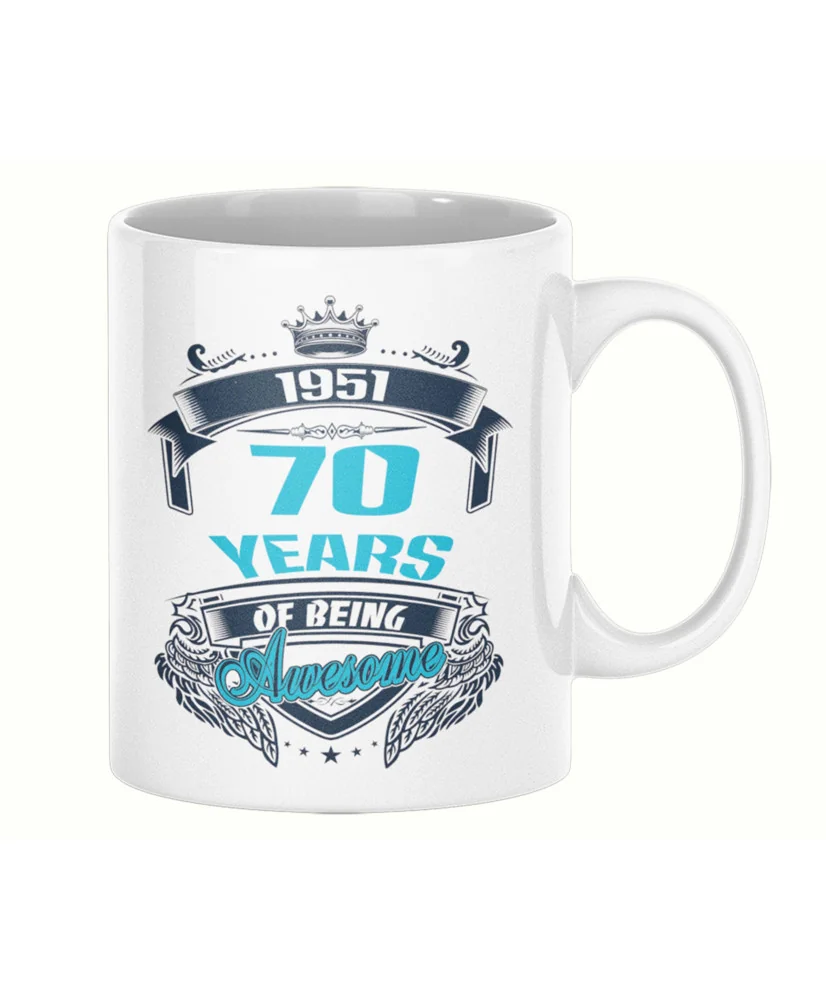 Чаша 70 years of being awesome 1951 MUG Чаша 70 years of being awesome 1951 MUG