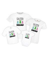 Семеени тениски за Великден зайчета Easter Squad