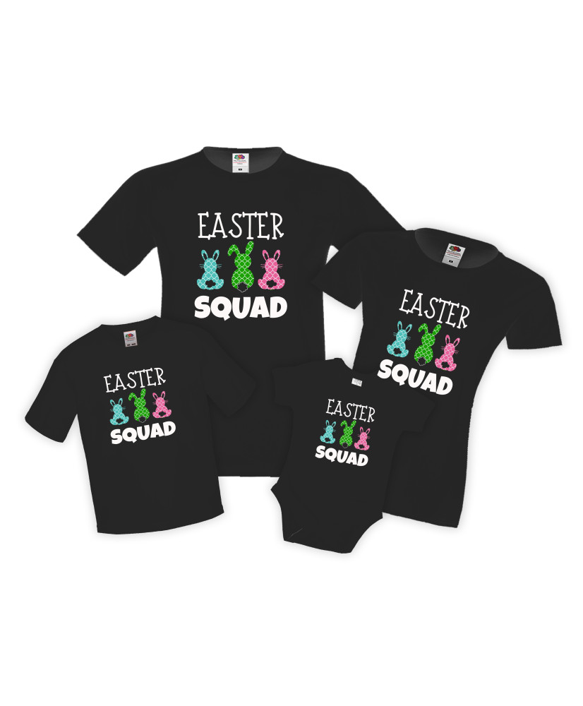 Семеени тениски за Великден зайчета Easter Squad Семеени тениски за Великден зайчета Easter Squad