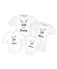 Семеен комплект Великден Заек Еднорог Unicorn Bunny