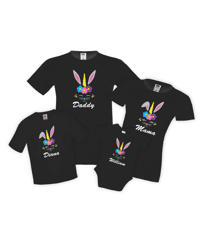 Семеен комплект Великден Заек Еднорог Unicorn Bunny Семеен комплект Великден Заек Еднорог Unicorn Bunny